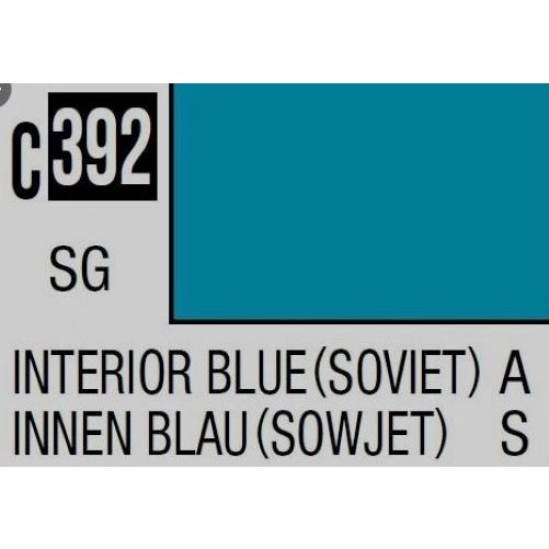 Mr.Color Interior Blue (SOVIET) SemiGloss C392 cat lacquer airbrush model kit