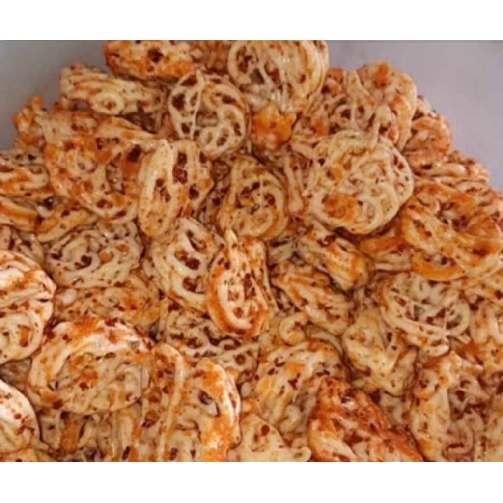 

cemilan pedas 250 gram seblak kering kerupuk Rafael /,kerupuk babangi pedas