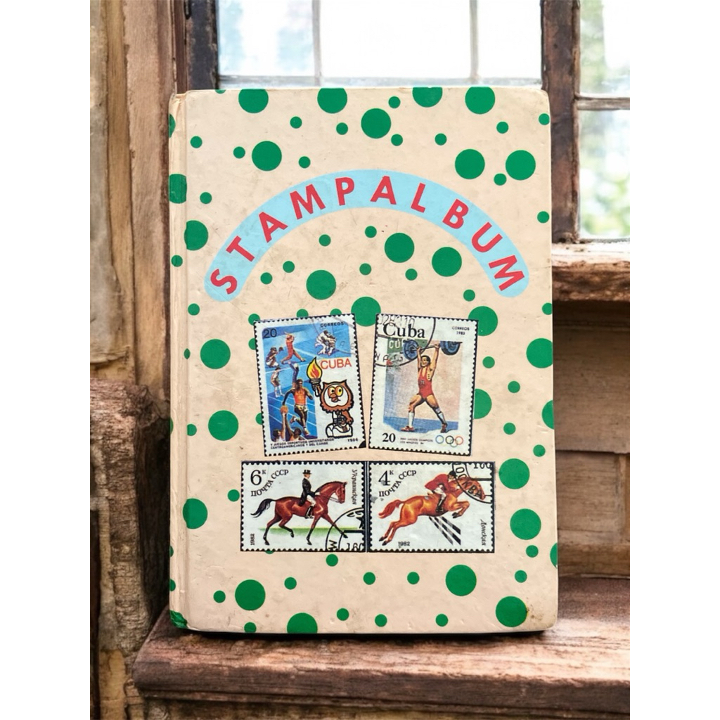 Vintage album perangko full isi 216 pcs dari berbagai mancanegara/album perangko/filatelli/koleksi p