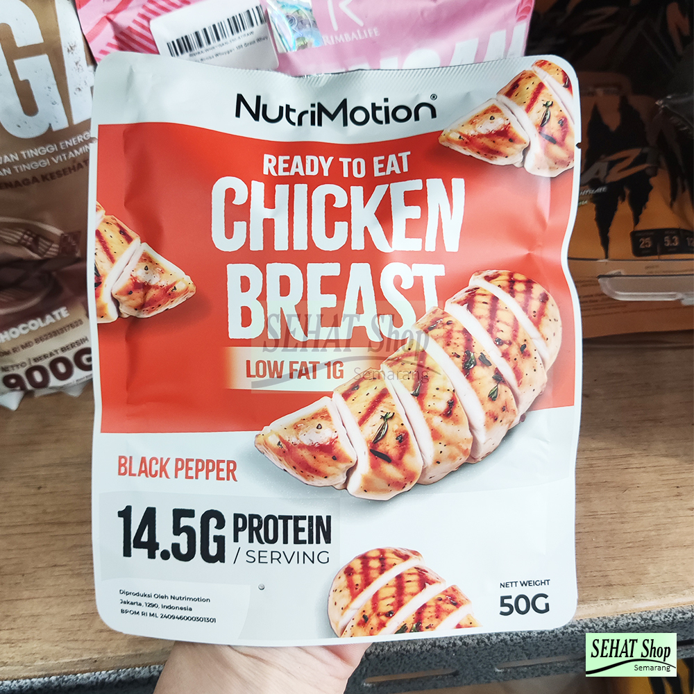 

NutriMotion Dada Ayam Tinggi Protein Ready to Eat | Rendah Lemak & Kalori, Rasa Blackpepper