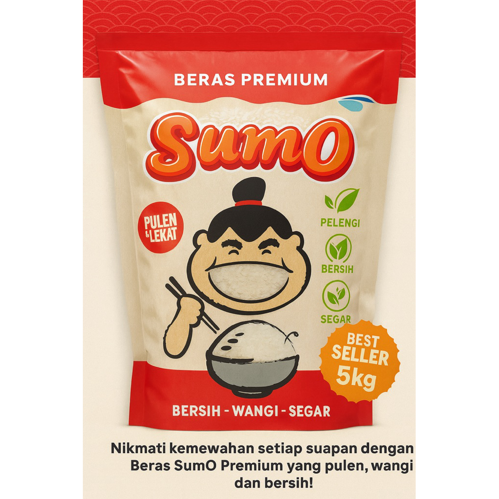 

Beras SumO Premium 5kg – Pulen, Wangi, dan Bersih