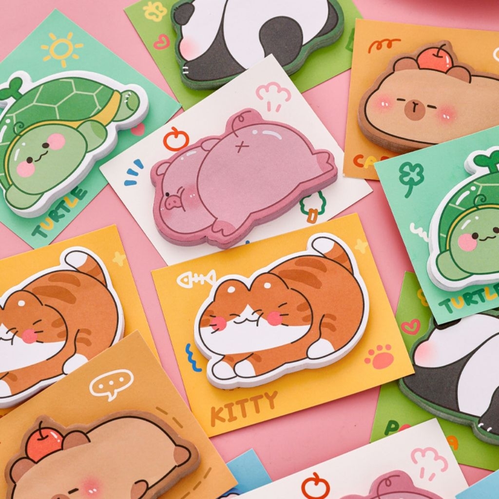 Animal Sticky Note Lucu / Memopad 3D Animal Kawaii MM-45/ MM-57