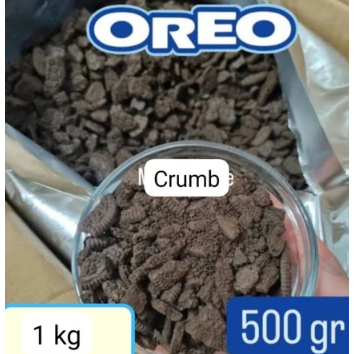 

bubuk Oreo kasar 1kg Cookie diced Crumb / Biskuit bubuk Kasar [HALAL]