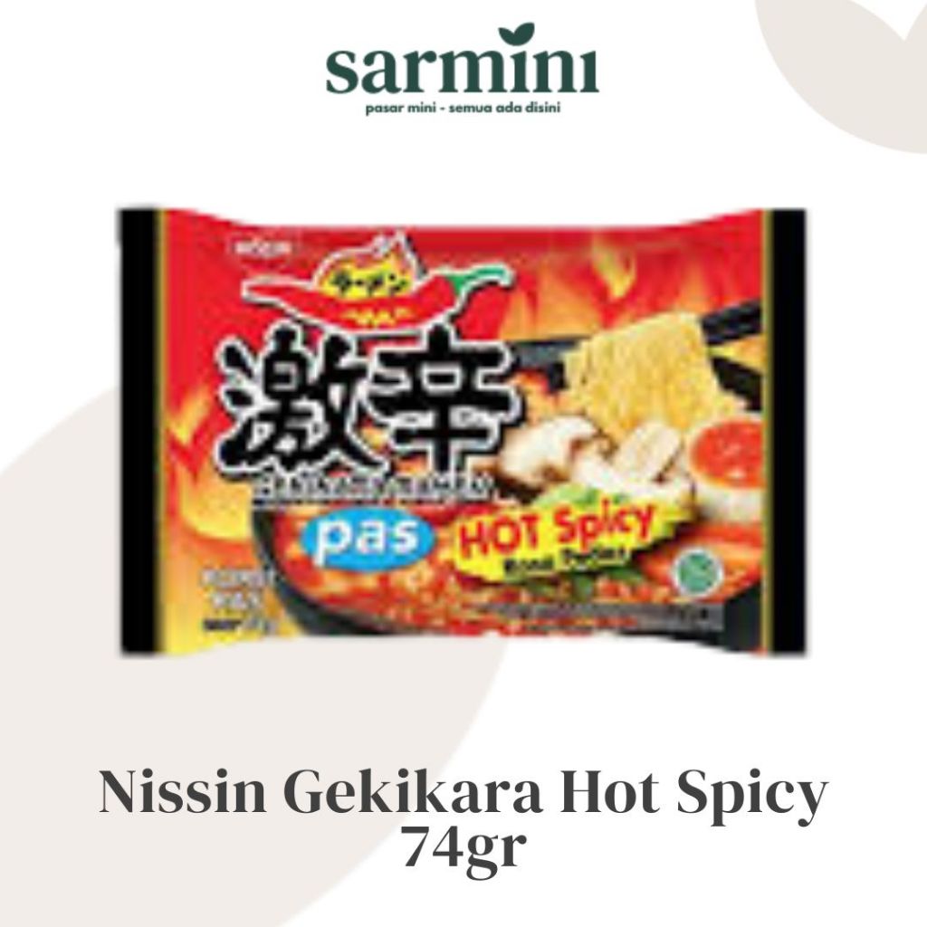 

Nissin Gekikara Ramen Pas Kuah Pedas Hot Spicy 74gr