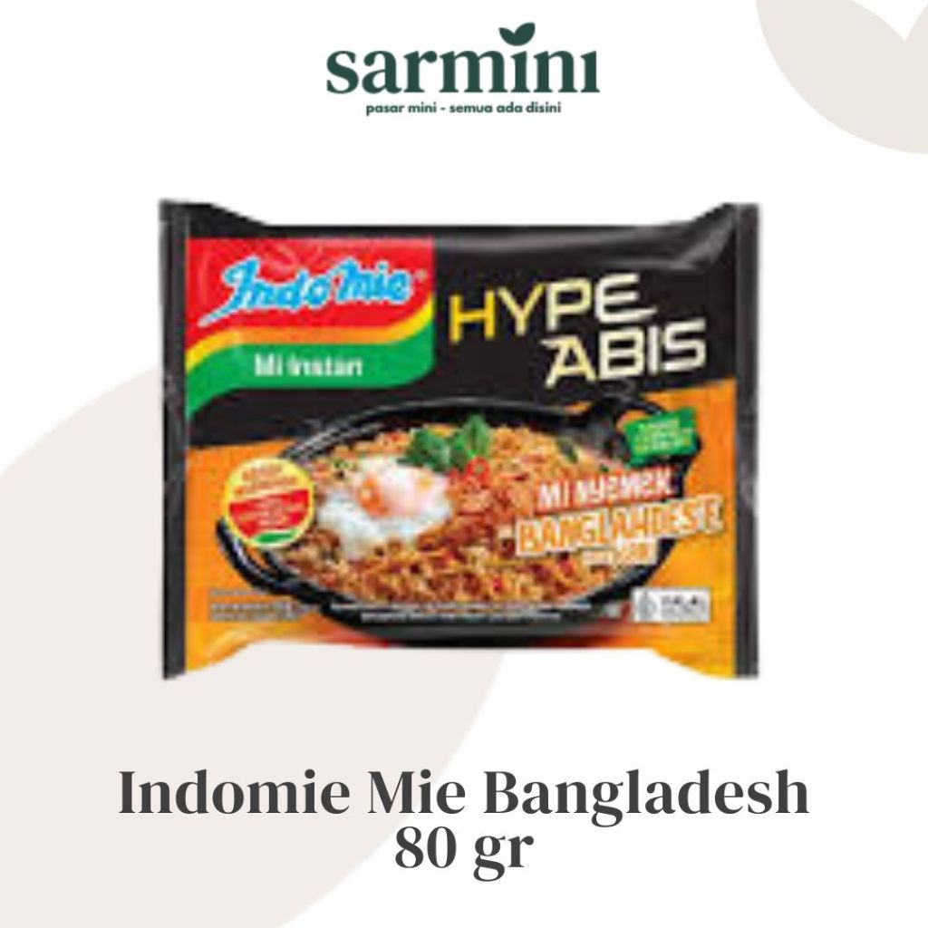

Indomie Mi Nyemek ala Banglahdes'e Rasa Kari 80g
