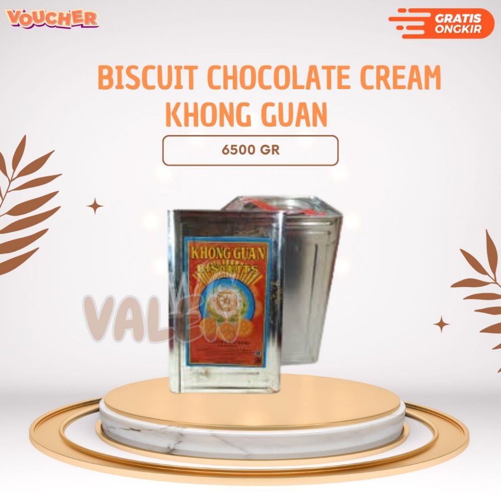 

Biskuit Kaleng - Khong Guan Chocolate Cream Kaleng 6.5 Kg - HALAL