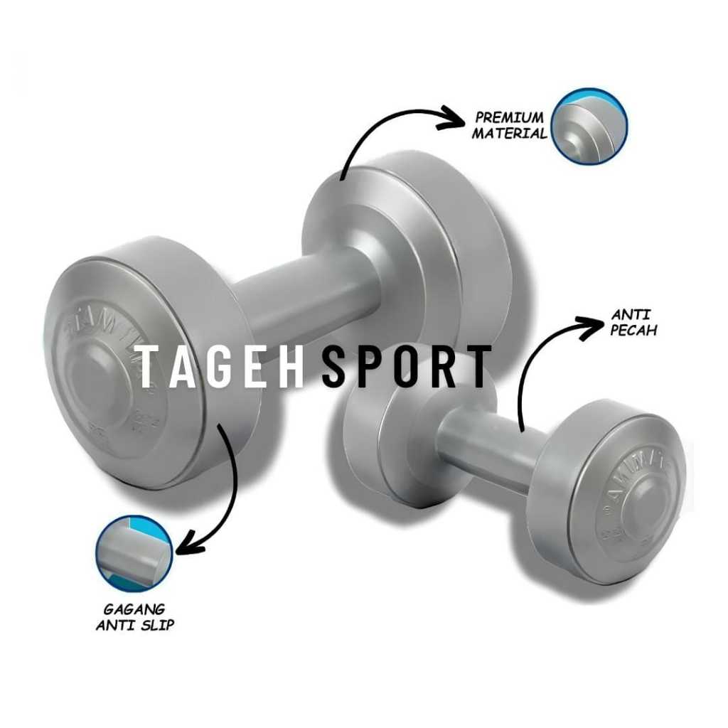 BARBEL / DUMBEL STAMINA 5 KG / DUMBEL FITNESS