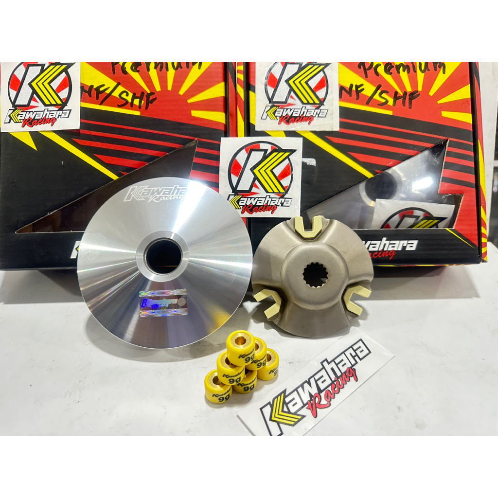 Rumah roller mio karbu fino karbu nuvo kawahara racing premium 1 set rumah roller + roller kawahara 