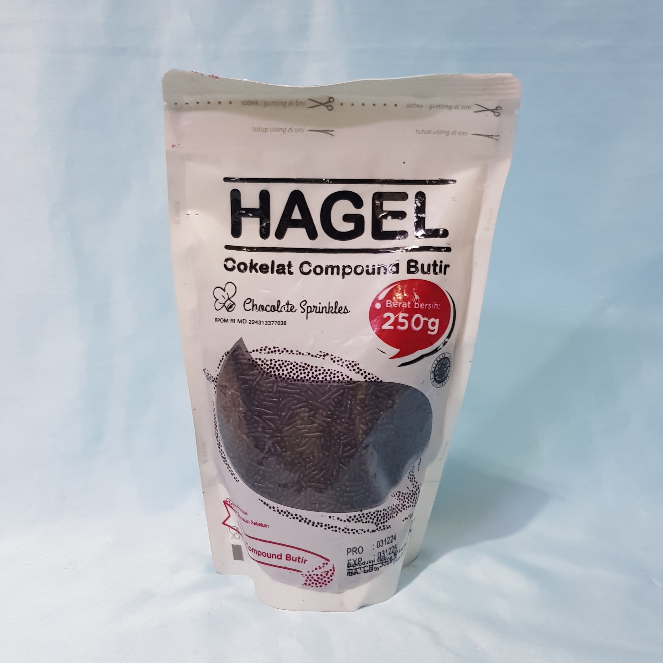 

Hagel Cokelat Compound Butir 250g