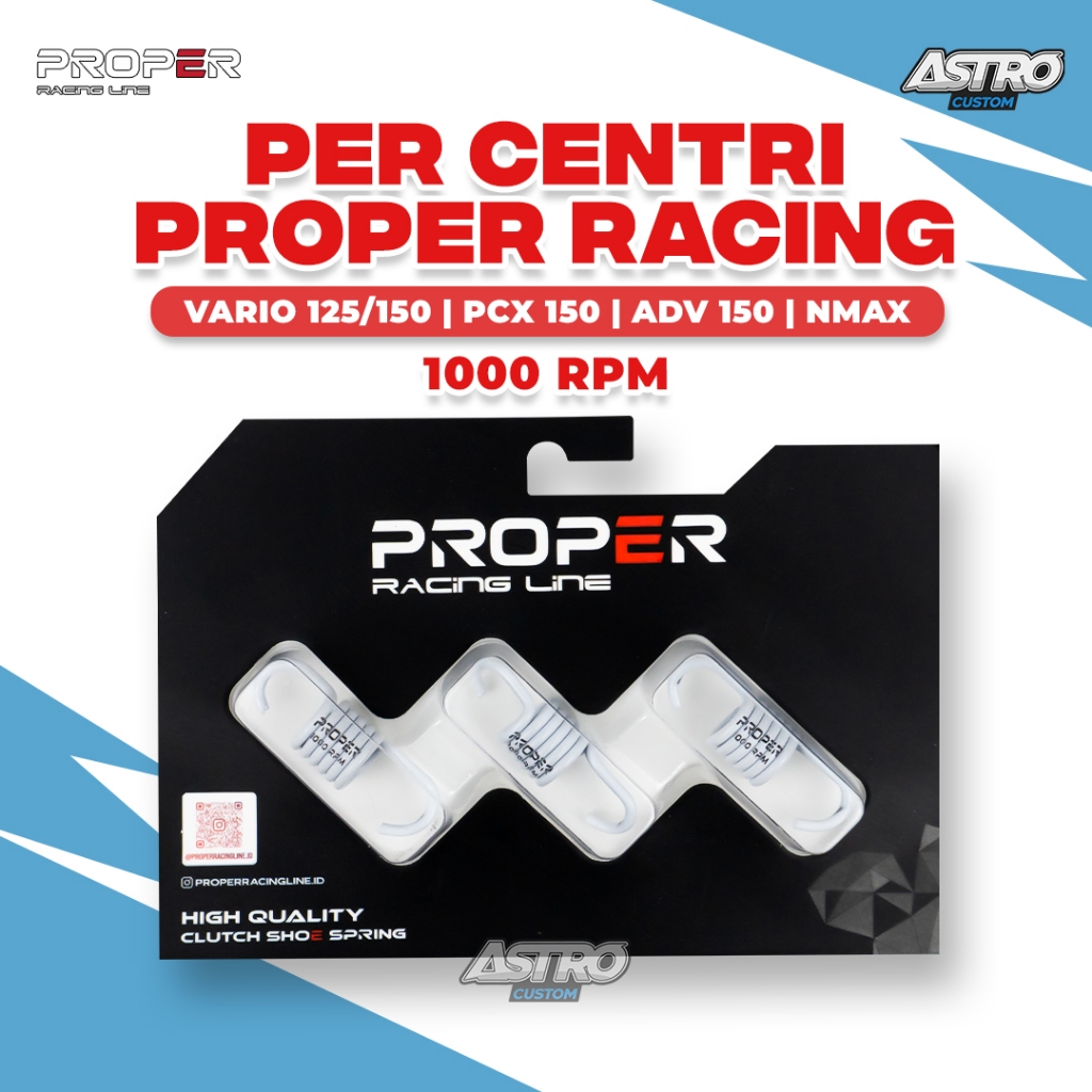 Proper Per Sentri 1000 RPM Vario 125 PCX ADV 150 Per centri Kopling Racing Line Upgrade CVT