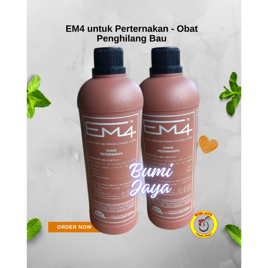 EM4 Peternakan 1 Liter - Obat Penghilang Bau - Prebiotik EM4 Perternakan bioactivator fermentasi pak