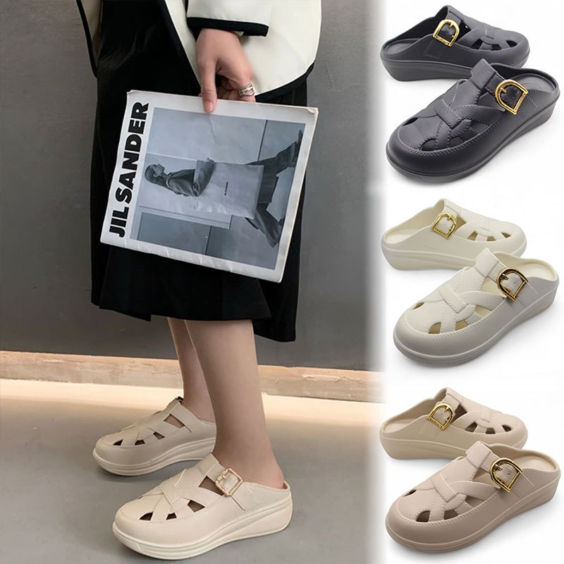 Sandal Wanita Terbaru 2025 Sandal Kodok Wanita Korea Sandal Crocs Wanita Sandal Selop Wanita Karet S