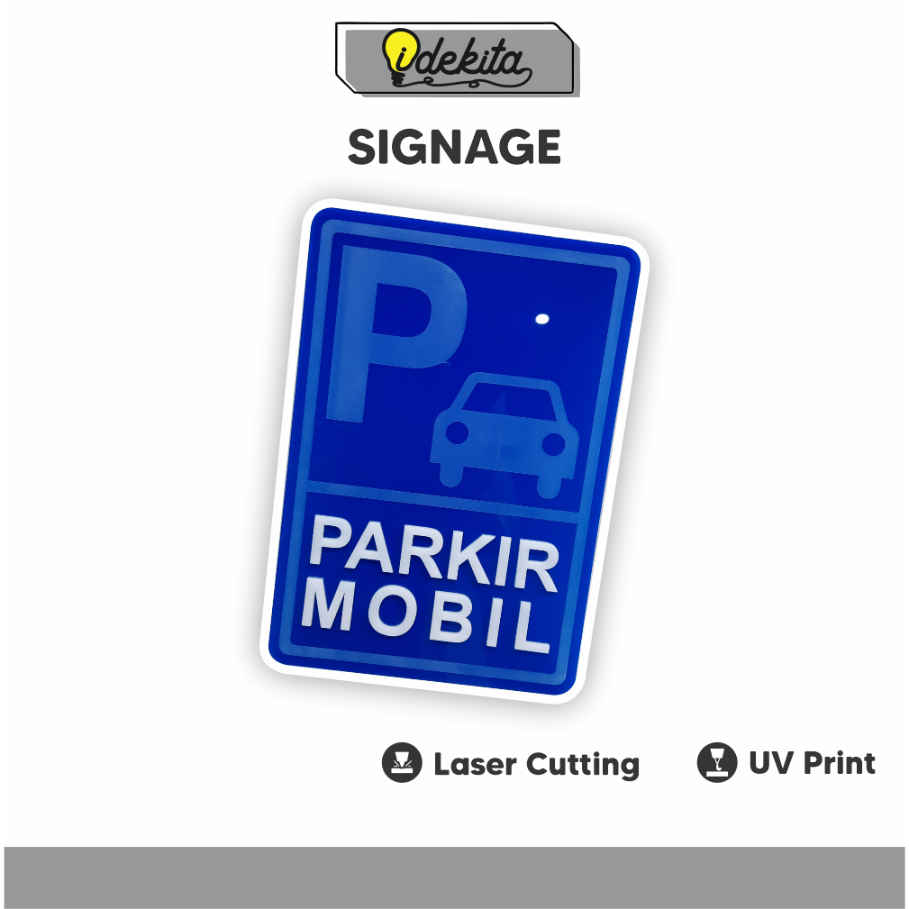 

Custom Acrylic Signage Sign Akrilik Papan Petunjuk Arah Tanda Larangan UV Print IDEKITA