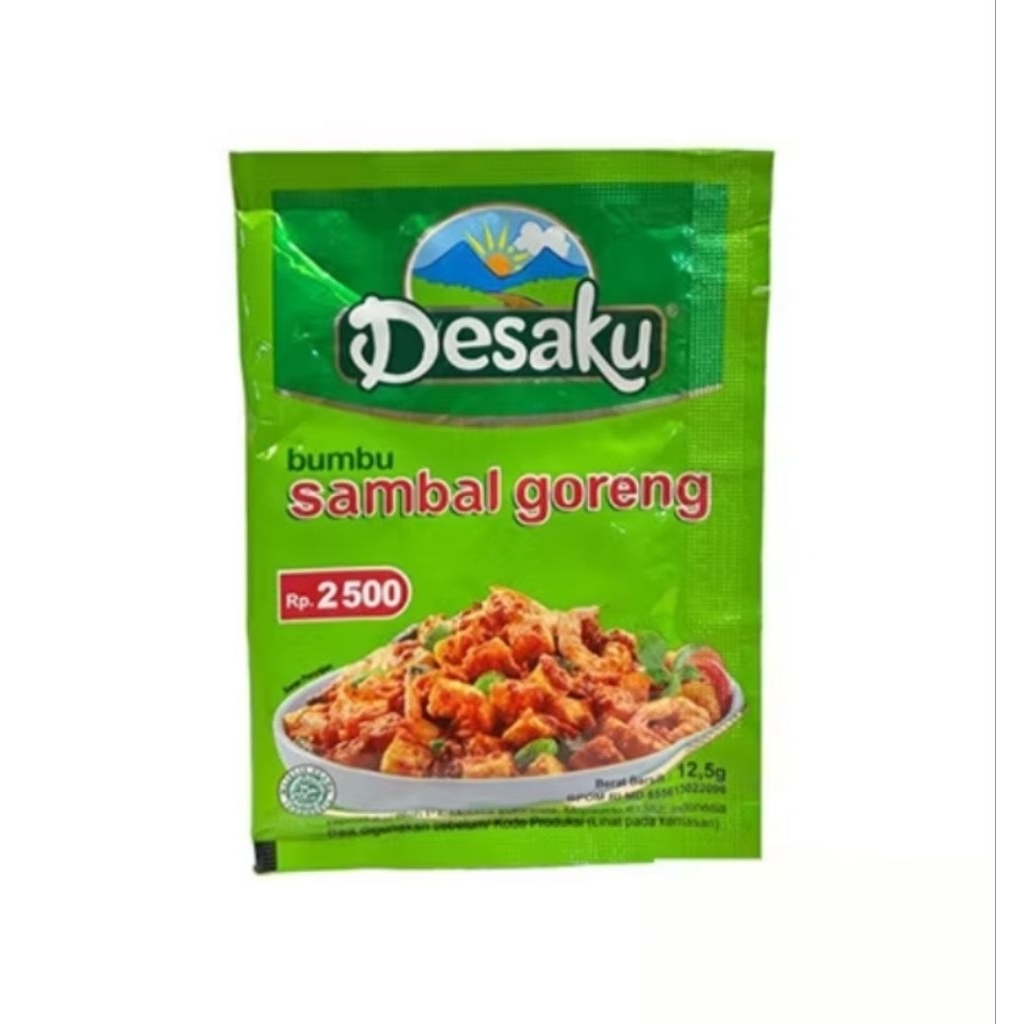 

Desaku Bumbu Sambal Goreng Kemasan Sachet 12.5gr Perenteng Isi 12 Sachet
