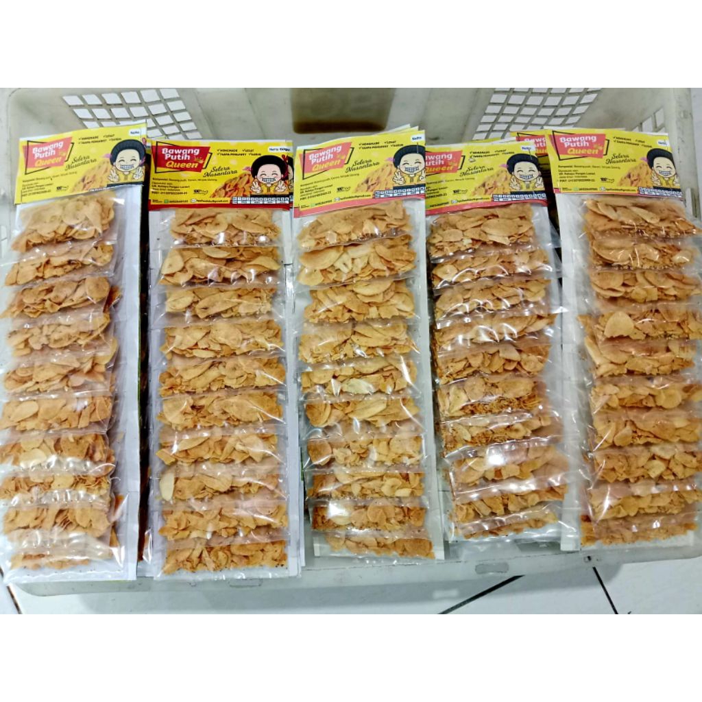 

10 Renteng Bawang Putih Goreng Asli Gurih Renyah