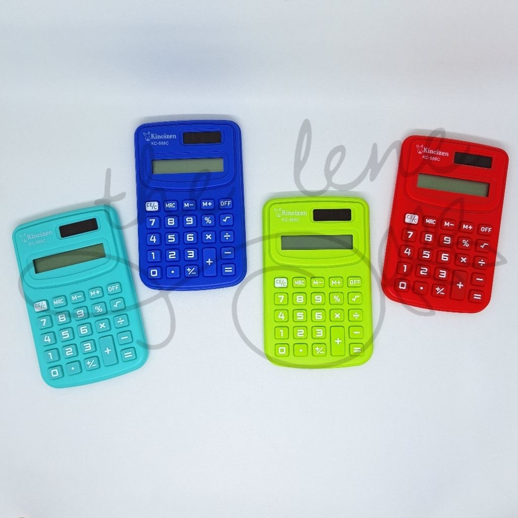 

Kalkulator Mini Kincizen KC-568C / Kalkulator Pocket 8 Digit / Kalkulator Kecil Pocketable