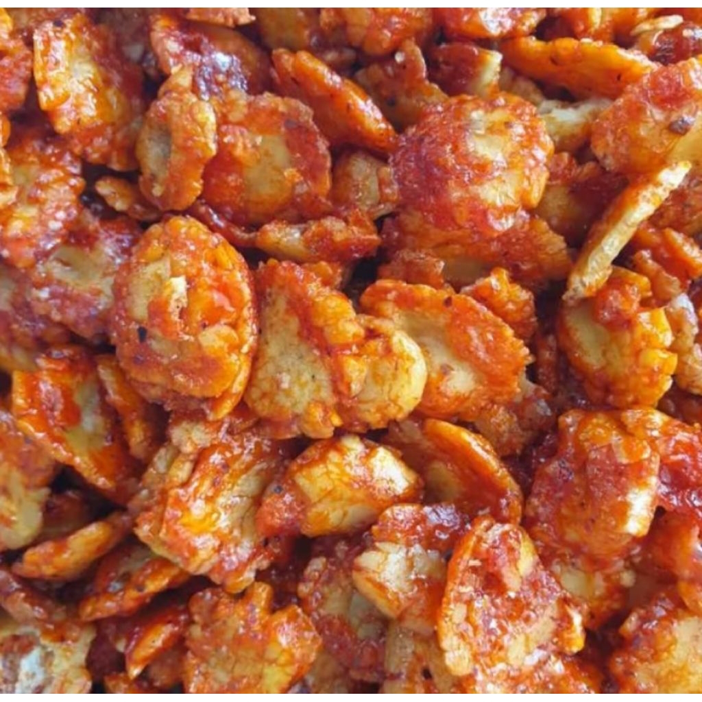 

ceplis melinjo pedas manis 1kg di jamin renyah dan enak