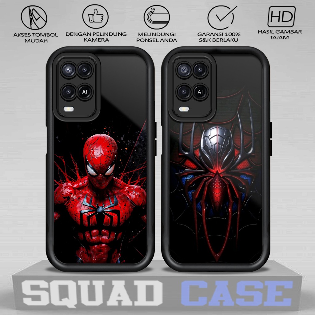 Case Premium Compatible For OPPO A54  Motif [ SPIDERMAN ] Casing Softcase Glossy Anti jamur