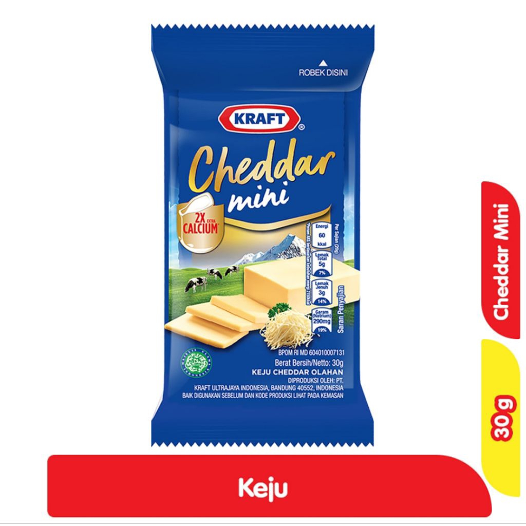 

Kraft Keju Cheddar 30gram