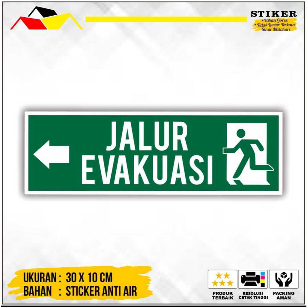

SIGN / RAMBU STIKER JALUR EVAKUASI KIRI