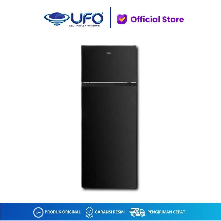 TCL Kulkas 2 Pintu F235A50 235L Dengan Kontrol Elektronik Kaki Adjustable LED Light Garansi 10 Tahun