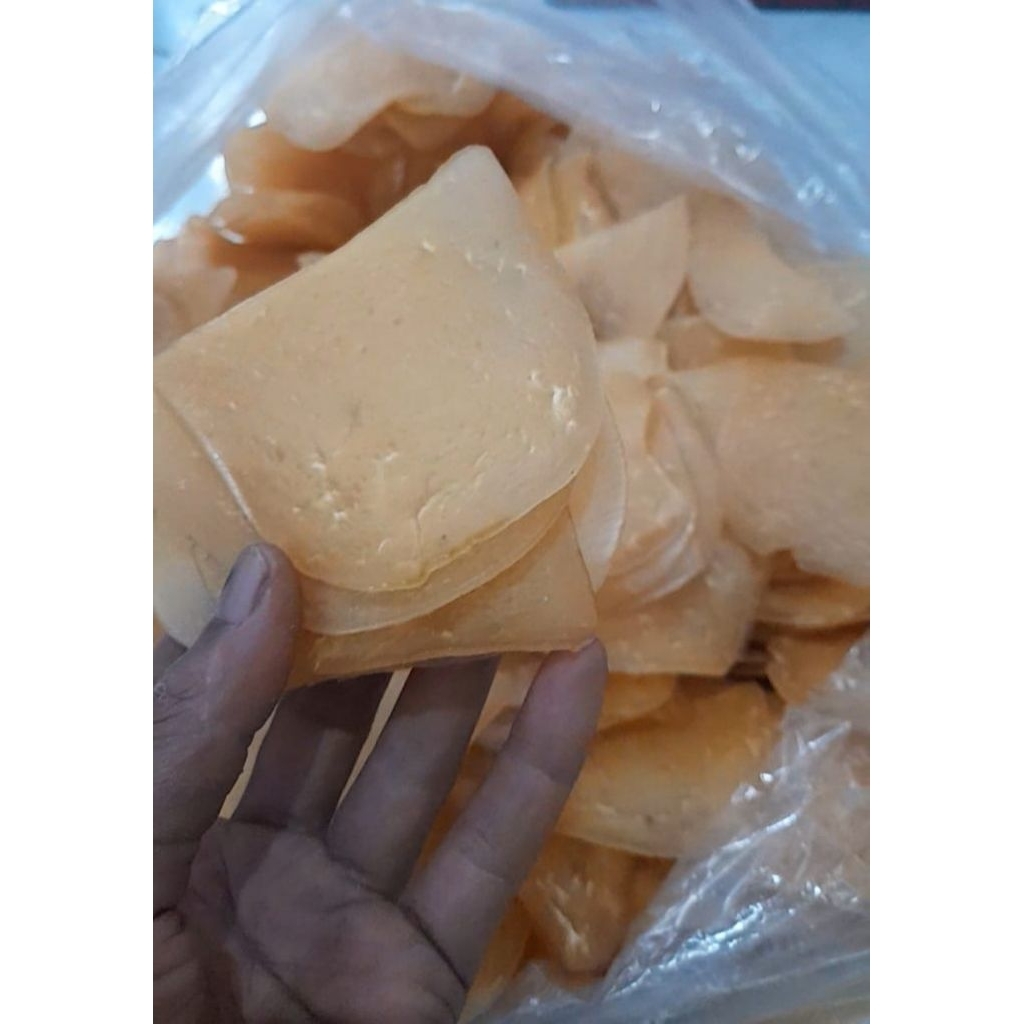 

kerupuk udang besar mentah super premium