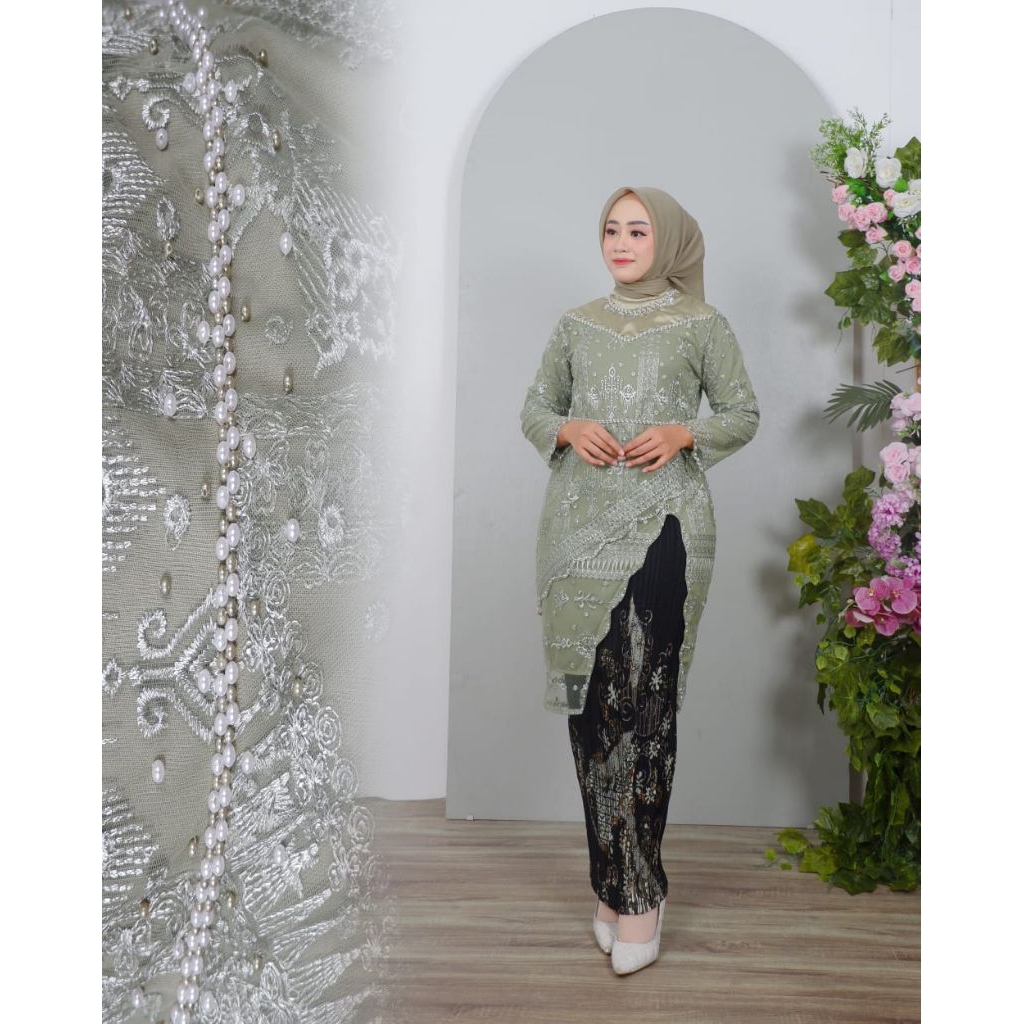 Tunik kebaya fenirose / kebaya tunik kekinian / kebaya tunik pesta/ kebaya tunik wisuda