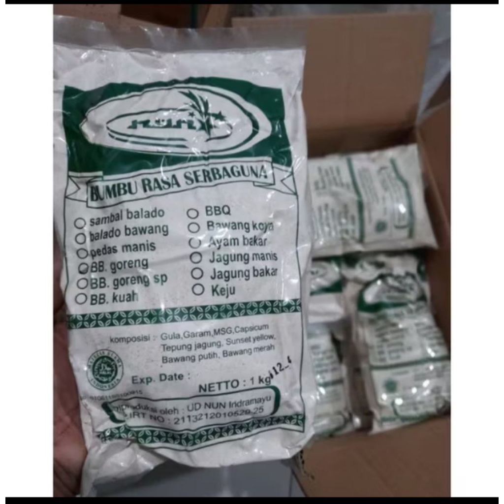 

Bumbu goreng serbaguna NUN bumbu cilor Maklor martbak