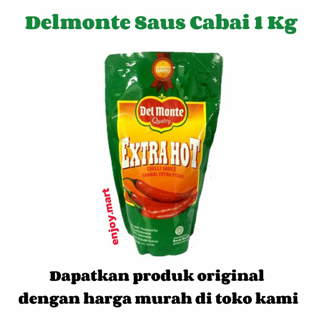 

1 Kg Delmonte Extra Hot Chilli Sauce - Saus Pedas