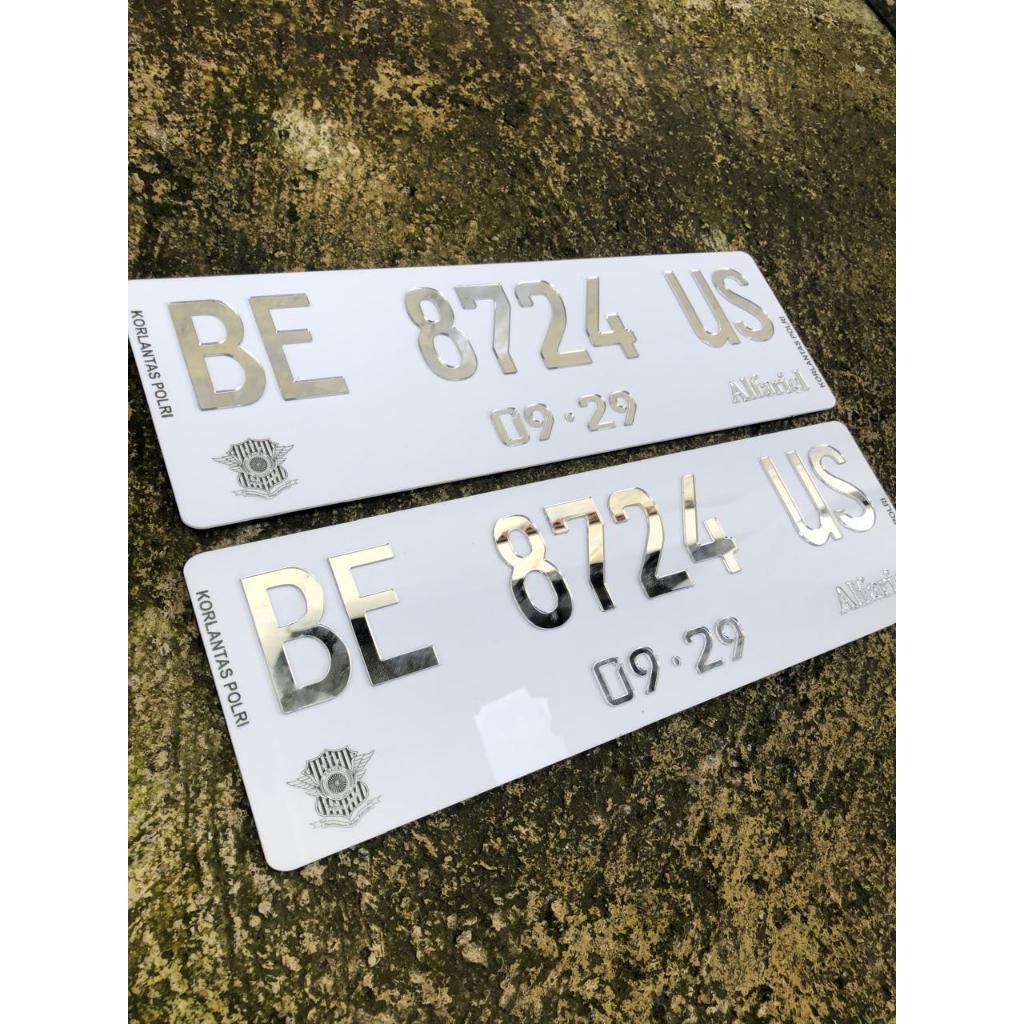 Plat Nomor Mobil Akrilik Timbul Custom Keren Murah Original / Plat Nomor Mobil Akrilik Timbul
