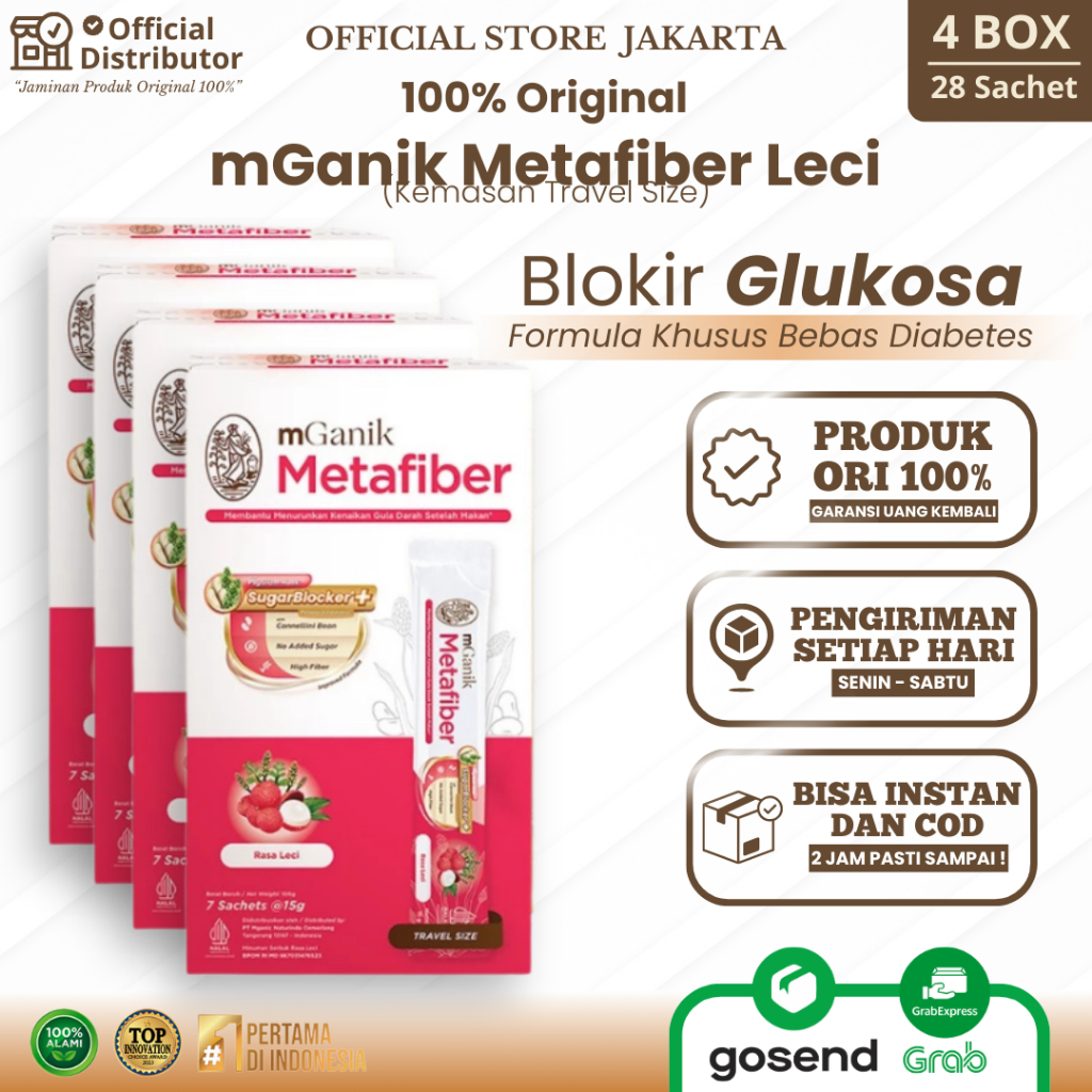 

mGanik Metafiber rasa Leci 4 Box Travel Size