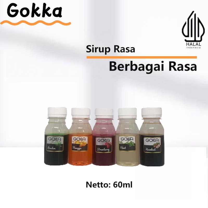

GOKKA Syrup Aneka Rasa Flavour Sirup 60ml - Sirup Rasa Aneka