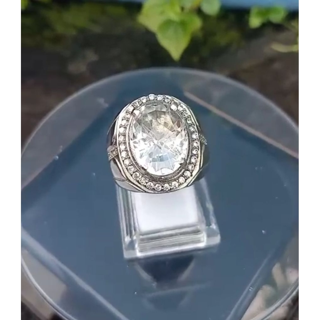 cincin pria batu kecubung air Kalimantan