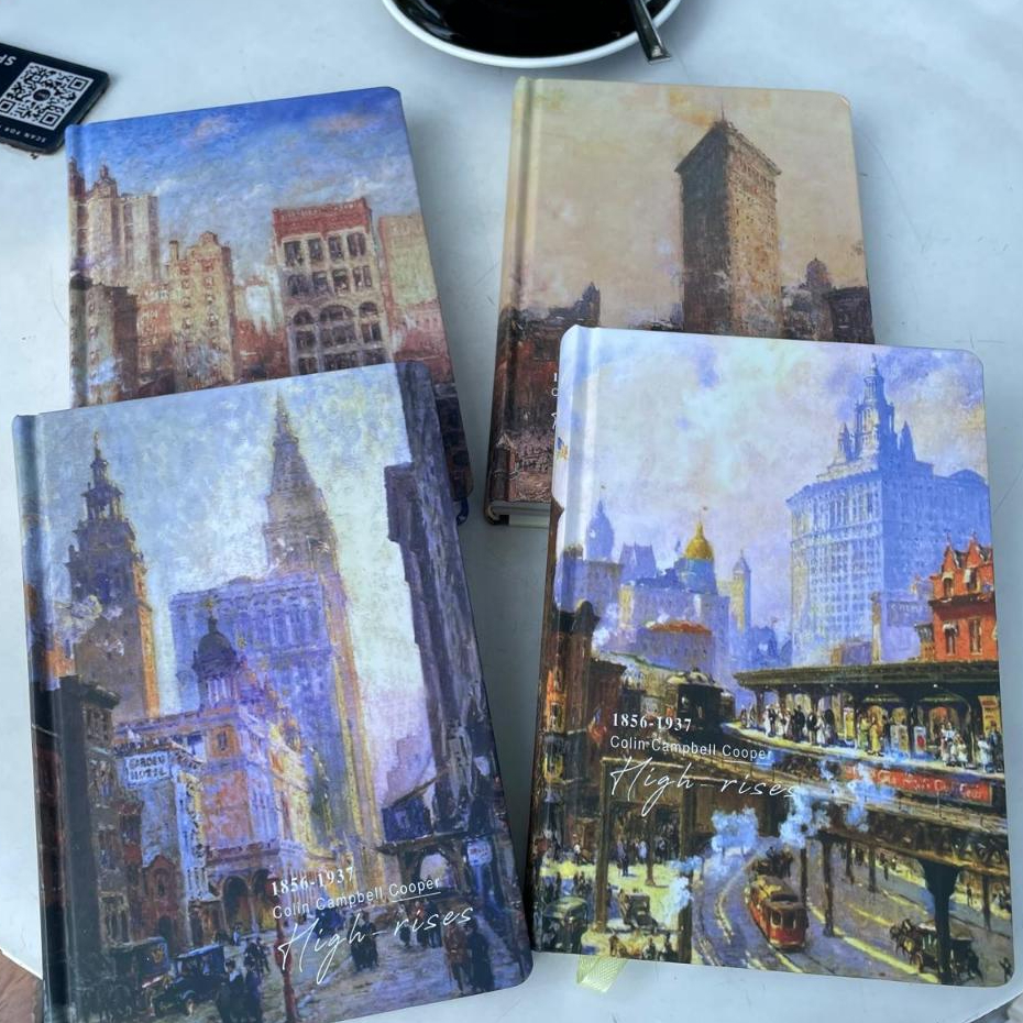 

Diary A5 Journal High Rises - Campbell Cooper Painting -New York City Style | Buku Catatan TravelDiary Hard Cover