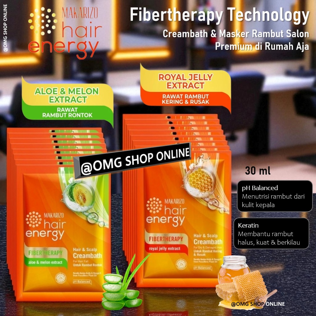 Hair Mask Makarizo Masker Rambut Makarizo Pelurus 30 gr / Keratin Masker Rambut Kering Rusak Masker 