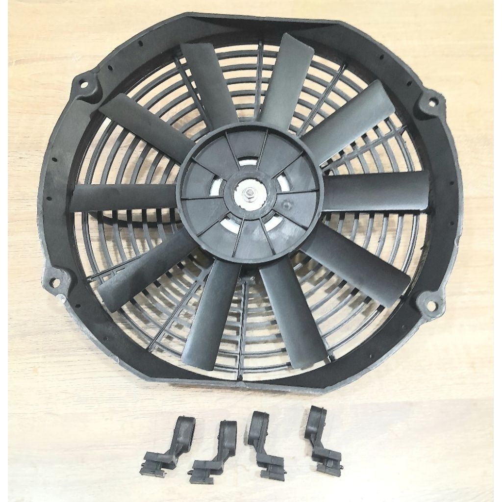EXTRA FAN/KIPAS UNTUK AC MOBIL/RADIATOR 12V 12 INCHI