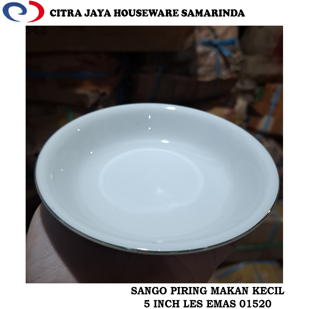 Piring Kecil untuk Makan 5 INCH HOTELWARE KERAMIK Les Emas SANGO 01520  (PER 1 PCS / 3 PCS / 6 PCS)