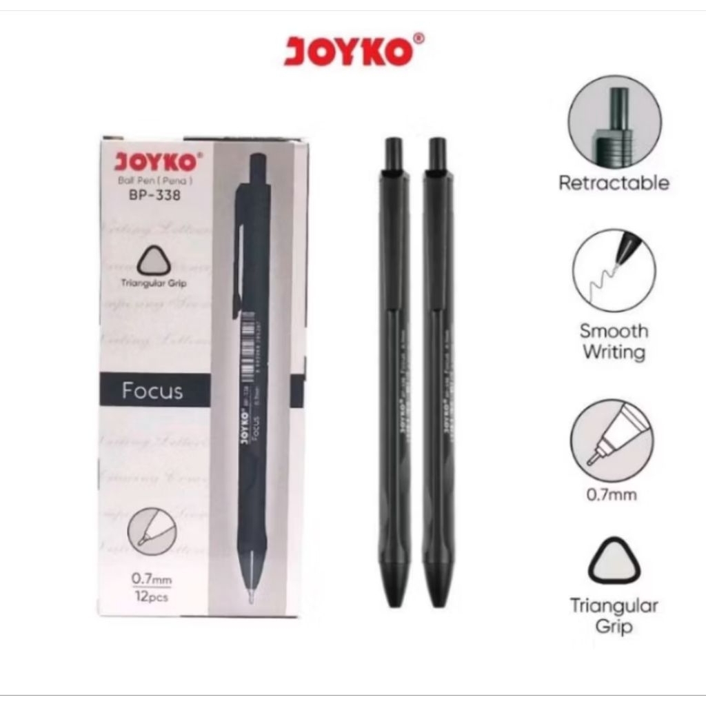 

(12pcs) PULPEN JOYKO VOCUS BP 338 / PENLANCIP JOYKO 0.7MM