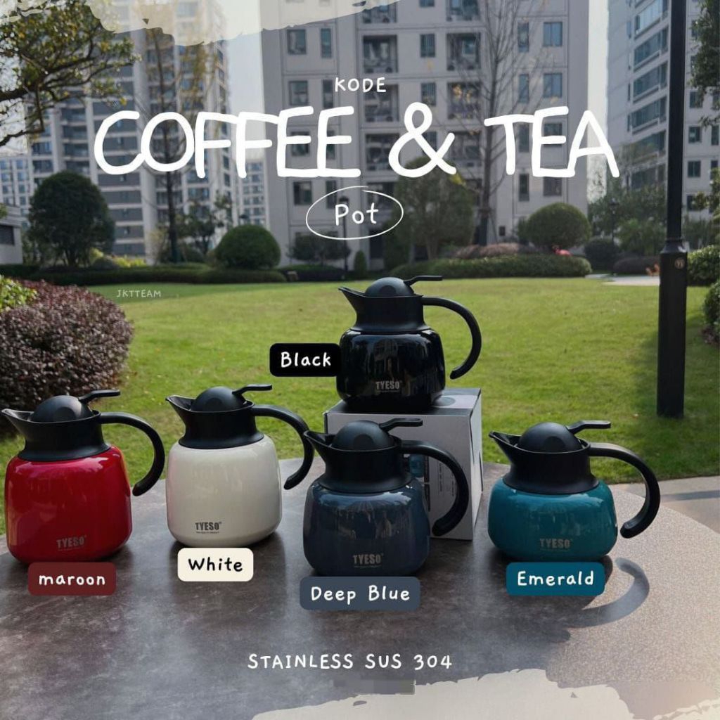 [ TYESO TEKO POT ] Original tyeso 100% jual teko brand tyeso tempat minum kopi dan teh tahan panas t