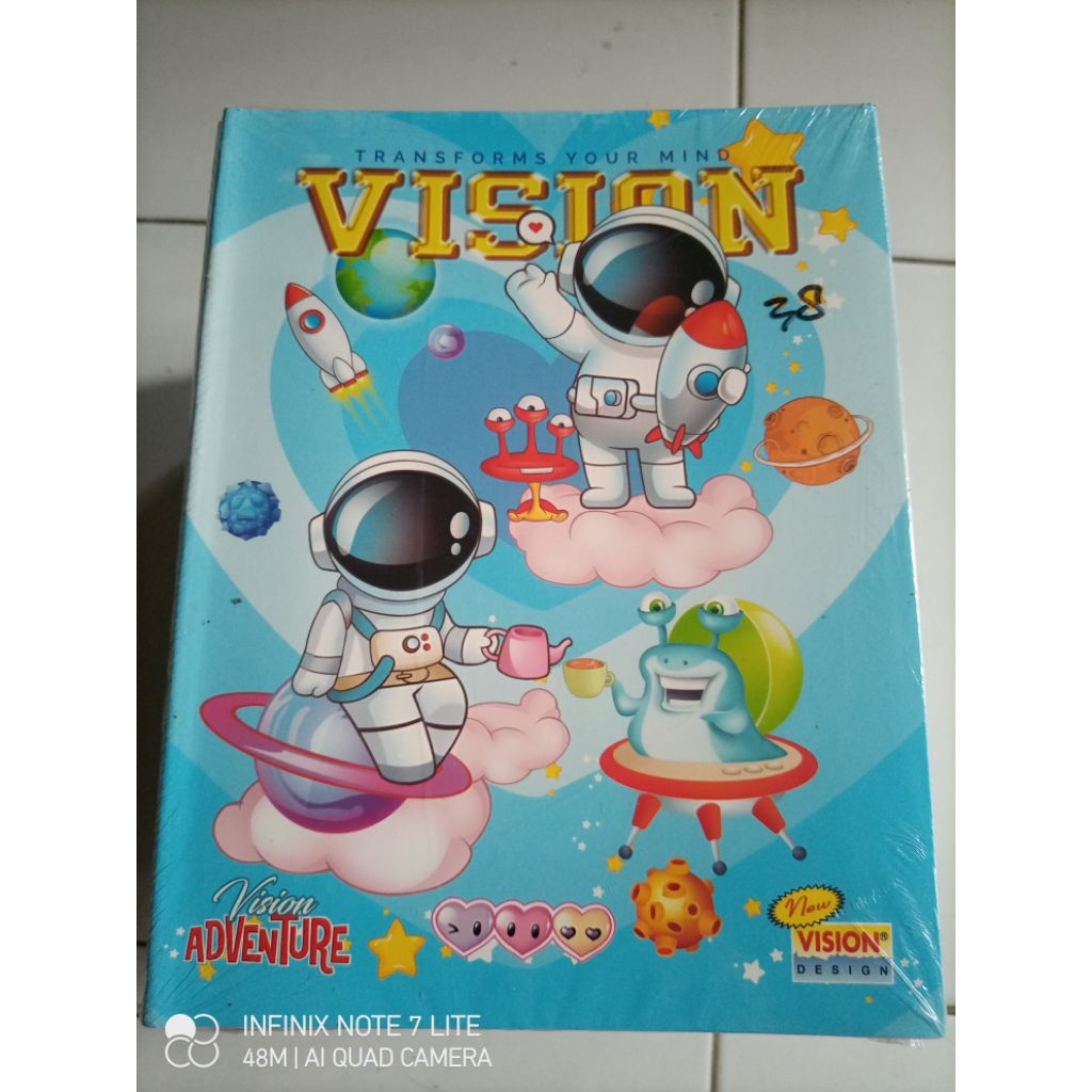 

Buku tulis Murah meriah astronot 1 pak | isi 10 buku | 38 lembar .