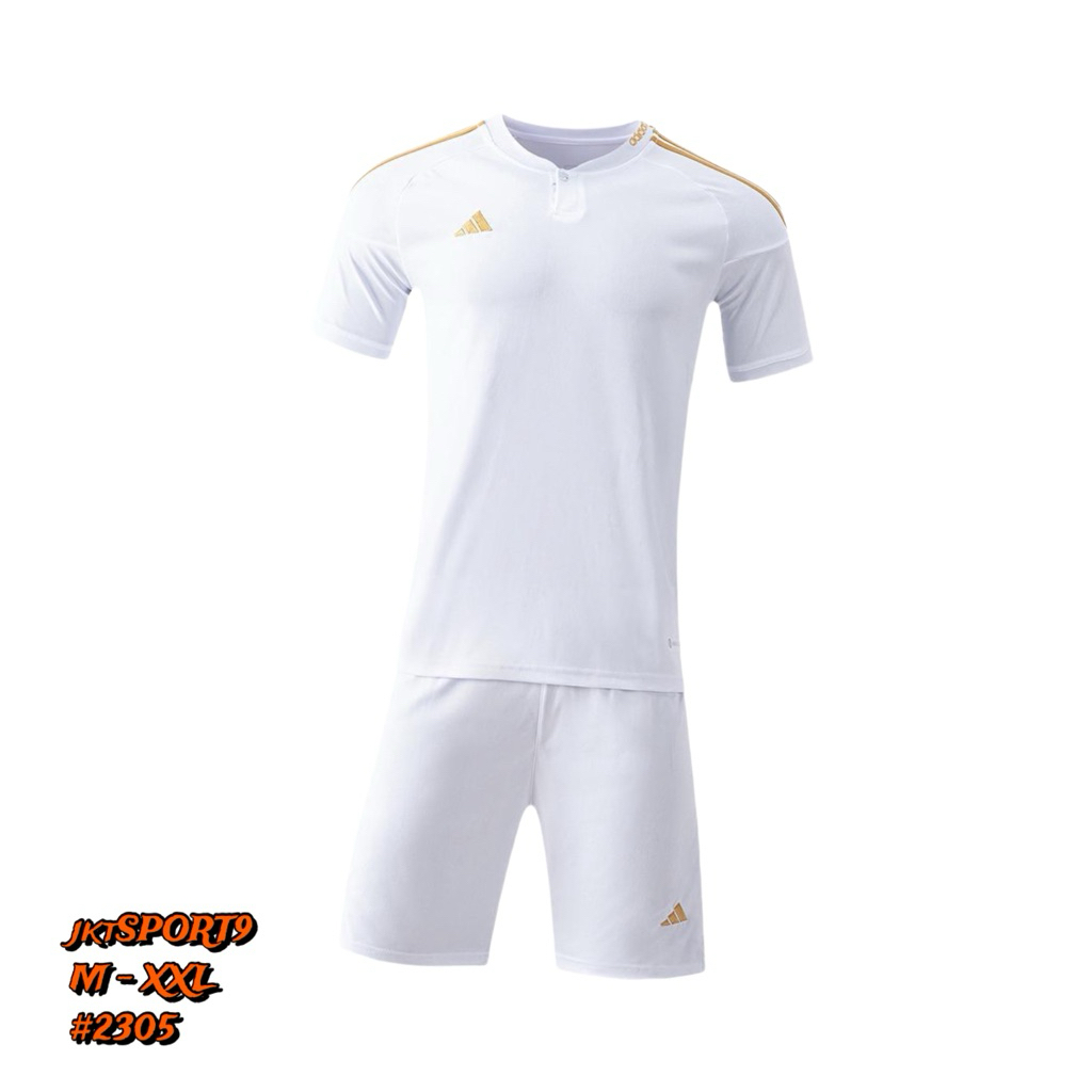 jktSPORT9 | SETELAN JERSEY FUTSAL KERAH KANCING SATU POLOS 7 WARNA SIZE M-XXL NEW 2025 / BAJU FUTSAL
