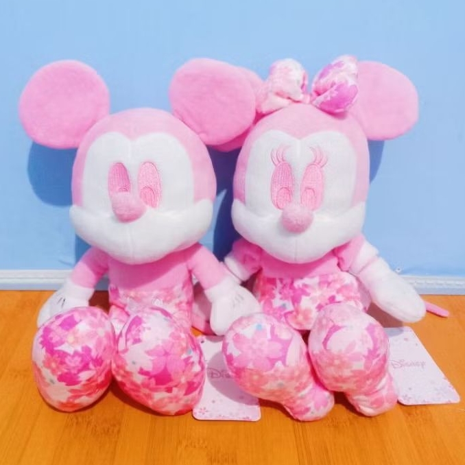 Boneka Minnie & Miekey Mouse Pink Edisi Sakura