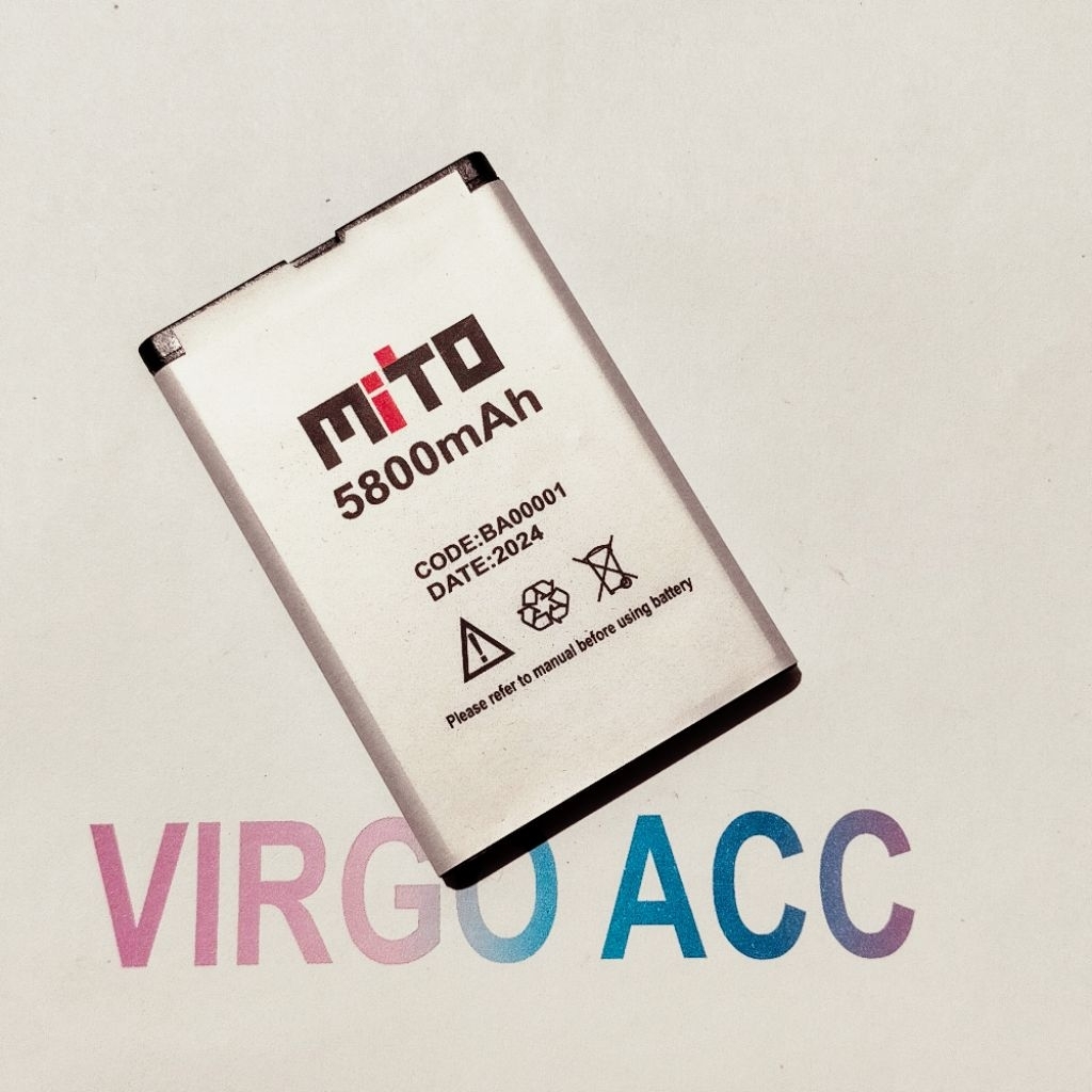 Baterai Batre Battery MITO 770 MITO 220  MITO MEGA 2 MEGA3 BA-00001 BA0000 Baterai Mito