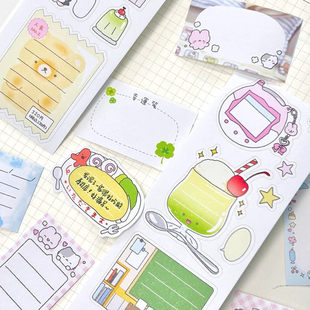 

[55cm] Melon Soda Notes Share Sticker Roll - stiker deco journal bujo journaling japanese