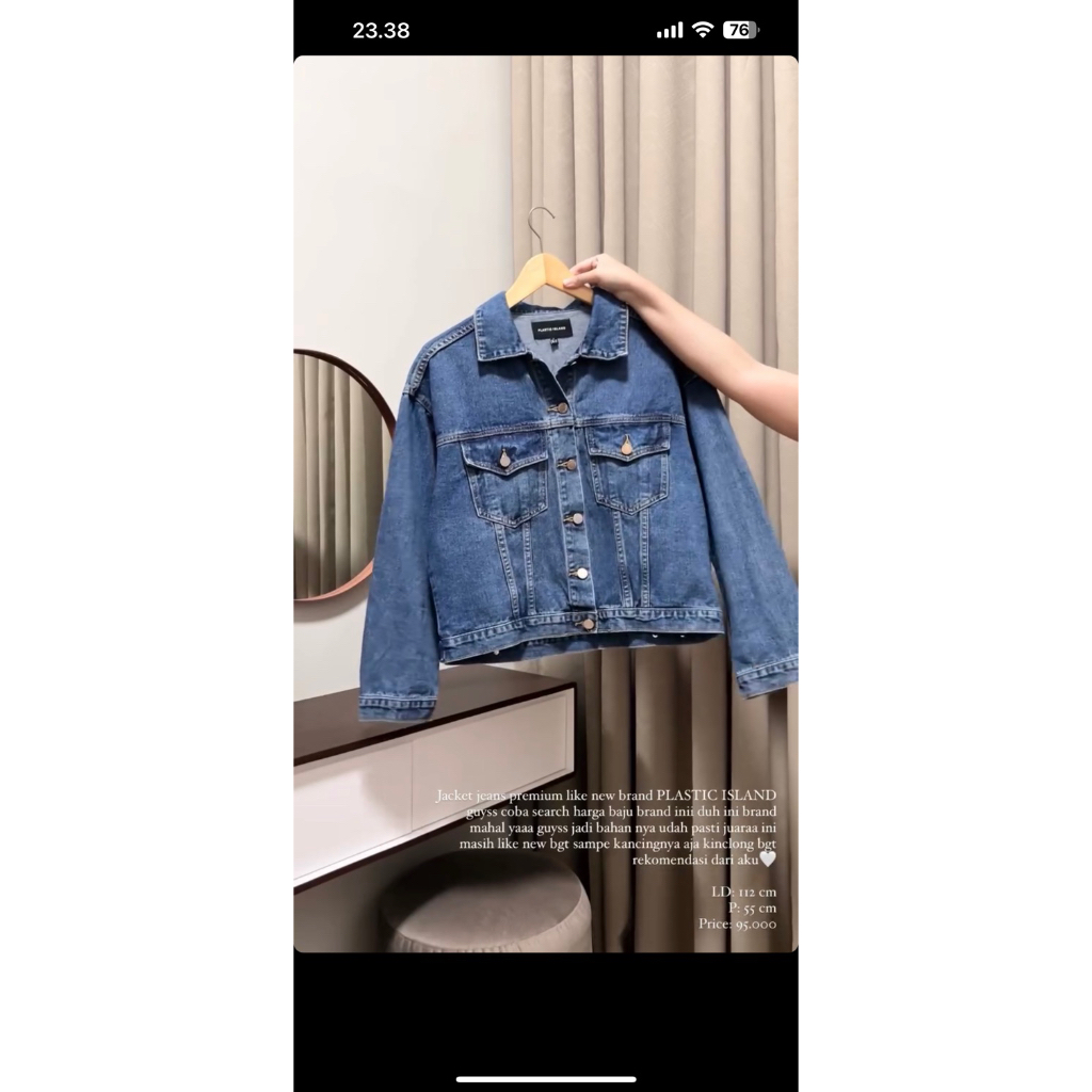 link co jacket jeans premium brand plastic island