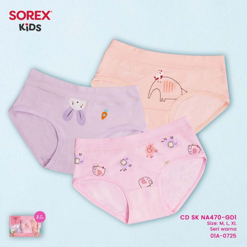 cd celana dalam segitiga anak perempuan sorex kids girl seri na 401 402 470 452 404 453