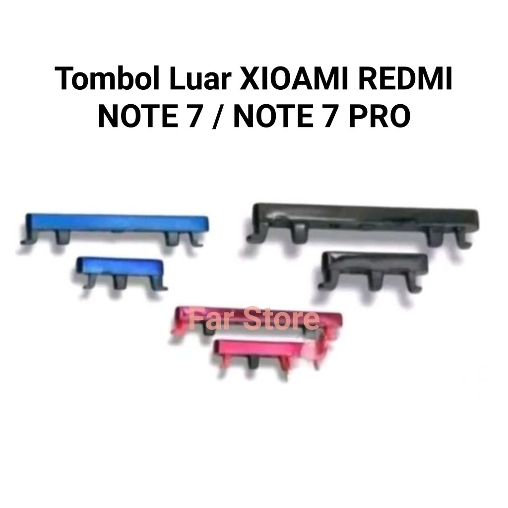 Tombol On Off Xioami Redmi Note 7 / Note 7 Pro Tombol Luar On off Volume