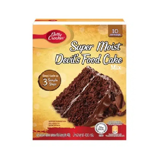 

(READY STOCK) Betty Crocker Super Moist Cake Mix Devil's Food 430g