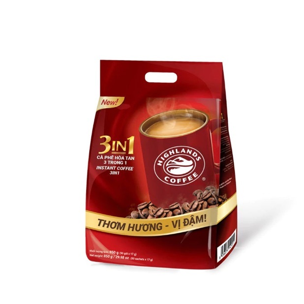 

(READY STOCK) Highlands Coffee 3in1 instant milk Coffee 50sX17g
