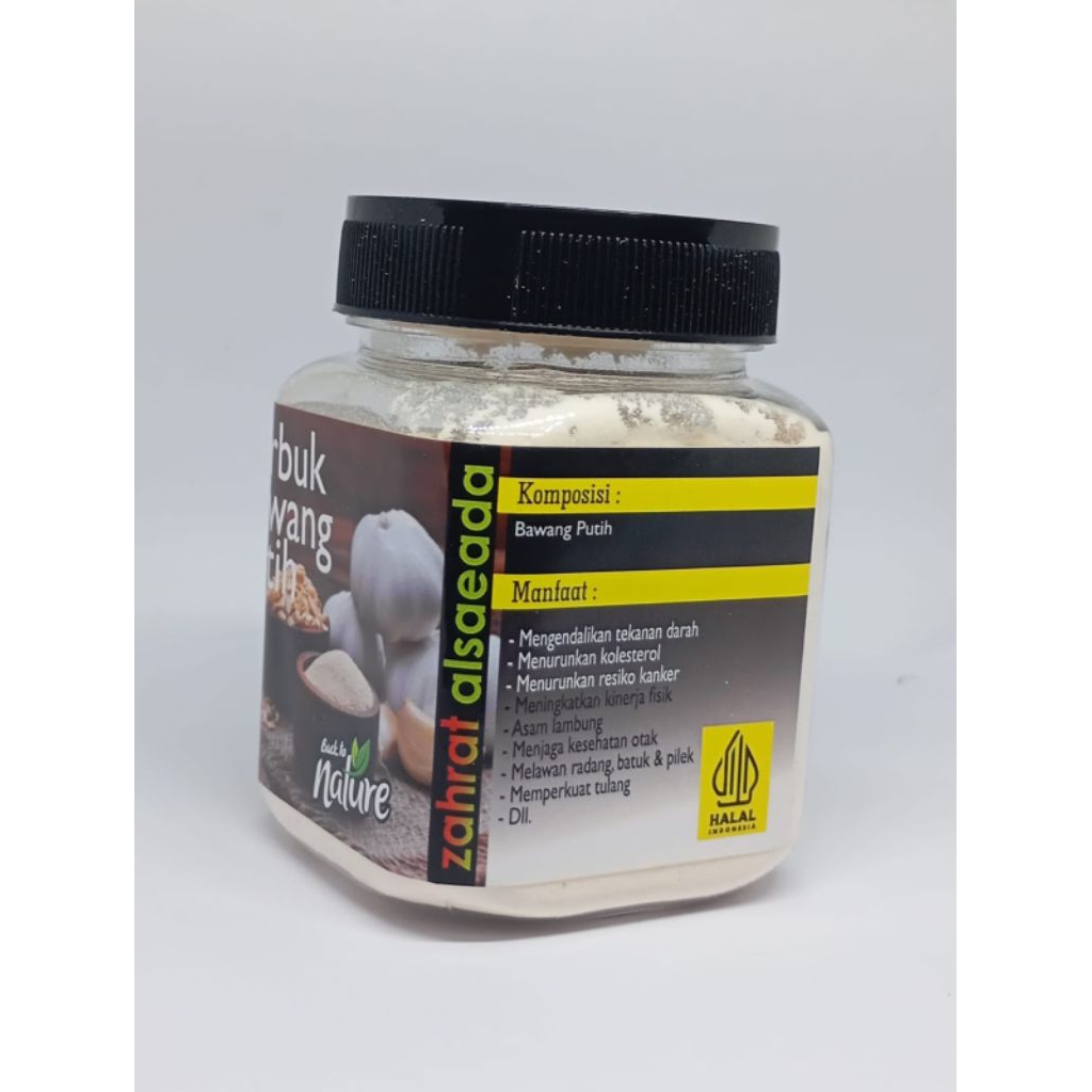 

bubuk bawang putih premium bumbu masak obat jerawat kesuburan infeksi sakit gigi kolesterol darah tinghi dll